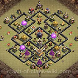 Base plan (layout), Town Hall Level 8 for clan wars (#76)