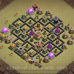 Base plan (layout), Town Hall Level 8 for clan wars (#77)