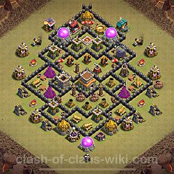 Base plan (layout), Town Hall Level 8 for clan wars (#772)