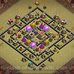 Base plan (layout), Town Hall Level 8 for clan wars (#82)
