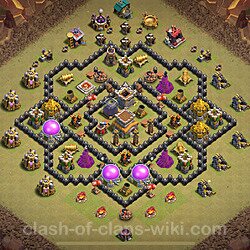 Base plan (layout), Town Hall Level 8 for clan wars (#894)