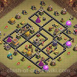 Base plan (layout), Town Hall Level 8 for clan wars (#896)