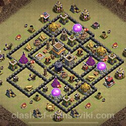Base plan (layout), Town Hall Level 8 for clan wars (#9)
