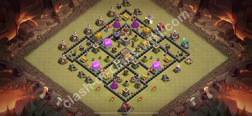 トロフィーコレクションの基本計画タウンホールレベル8, 異形2014