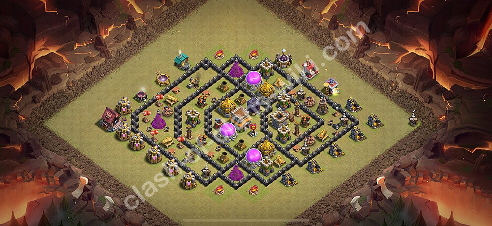 トロフィーコレクションの基本計画タウンホールレベル8, 異形2025