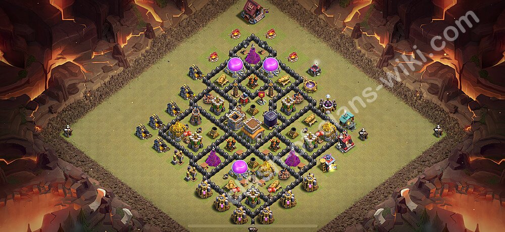 Top Anti 3 Etoiles Base de Guerre HDV 8 + Lien (Link), Anti tout 2026 gdc - Hôtel de Ville 8 Base Copier, #2367