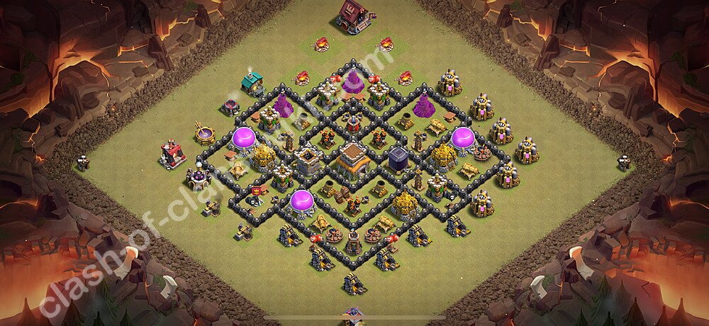 トロフィーコレクションの基本計画タウンホールレベル8, 異形2372