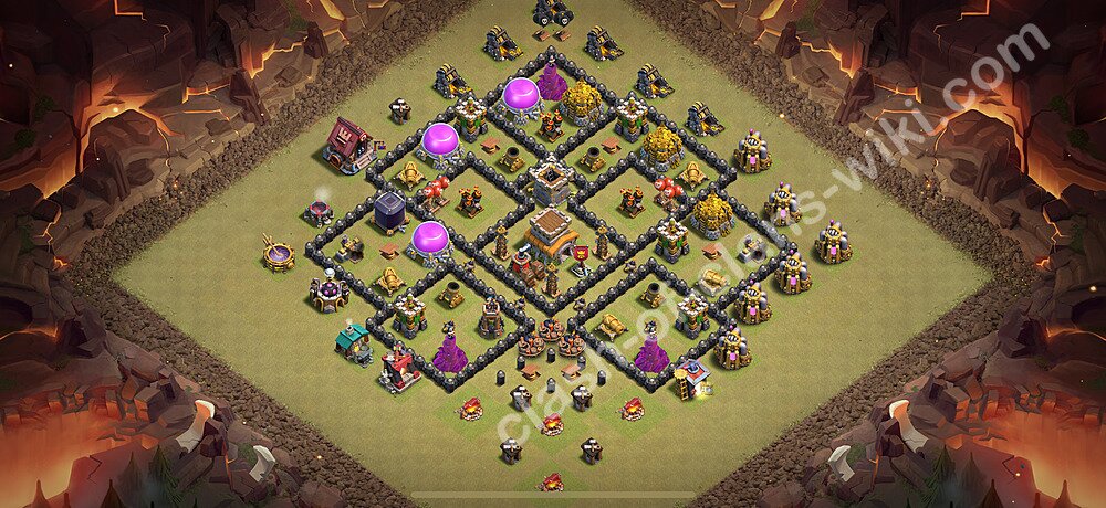 トロフィーコレクションの基本計画タウンホールレベル8, 異形2423