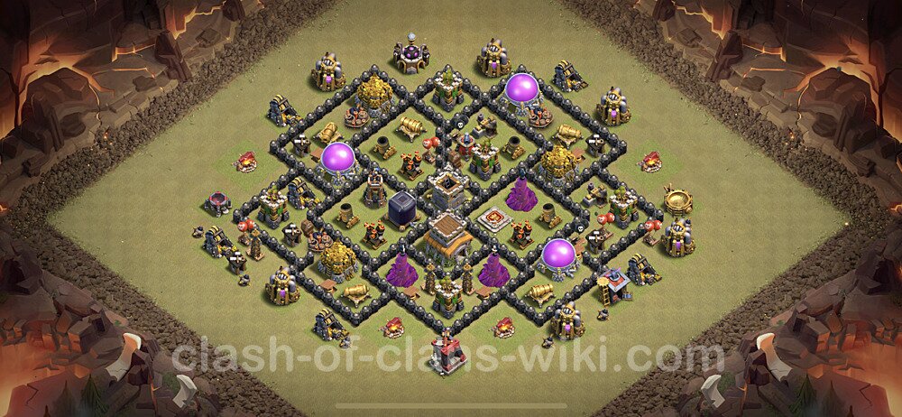 Die Anti 3 Sterne Clan War Base RH8 + Link, Anti Alles 2023 - COC Rathaus Level 8 Kriegsbase (CK / CW), #7