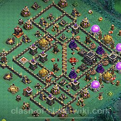 Base plan (layout), Town Hall Level 9 for trophies (defense) (#117)