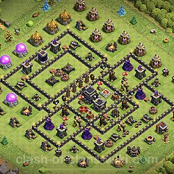 Base plan (layout), Town Hall Level 9 for trophies (defense) (#118)