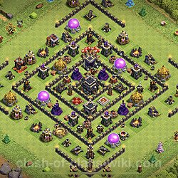 Base plan (layout), Town Hall Level 9 for trophies (defense) (#119)