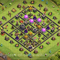 Base plan (layout), Town Hall Level 9 for trophies (defense) (#1218)