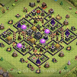 Base plan (layout), Town Hall Level 9 for trophies (defense) (#123)