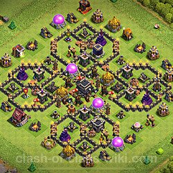 Base plan (layout), Town Hall Level 9 for trophies (defense) (#2904)
