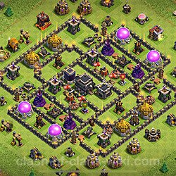 Base plan (layout), Town Hall Level 9 for trophies (defense) (#2905)