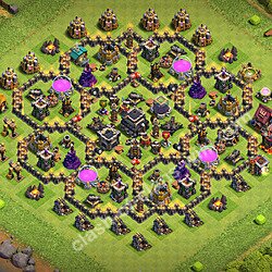 Base plan (layout), Town Hall Level 9 for trophies (defense) (#3246)
