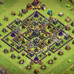 Base plan (layout), Town Hall Level 9 for trophies (defense) (#3276)
