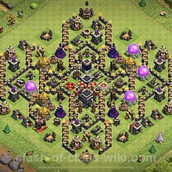 Base plan (layout), Town Hall Level 9 for trophies (defense) (#367)