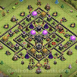 Base plan (layout), Town Hall Level 9 for trophies (defense) (#368)