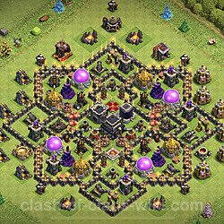 Base plan (layout), Town Hall Level 9 for trophies (defense) (#369)