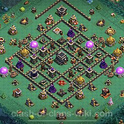 Die Beste Rh 9 Verteidigung Base Copy Links Gute Coc 2021 Defense Rathaus Lvl 9 Base