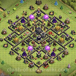 Base plan (layout), Town Hall Level 9 for trophies (defense) (#385)