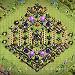 Base plan (layout), Town Hall Level 9 for trophies (defense) (#388)