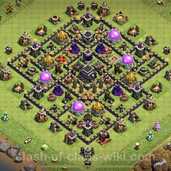 Base plan (layout), Town Hall Level 9 for trophies (defense) (#396)