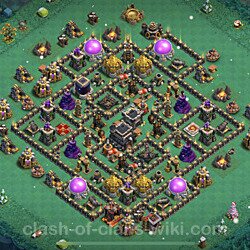 Base plan (layout), Town Hall Level 9 for trophies (defense) (#399)