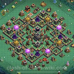 Base plan (layout), Town Hall Level 9 for trophies (defense) (#400)