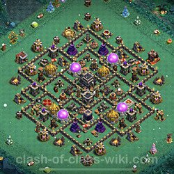 Base plan (layout), Town Hall Level 9 for trophies (defense) (#416)