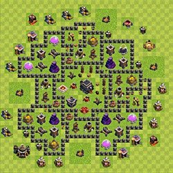 Base plan (layout), Town Hall Level 9 for trophies (defense) (#97)