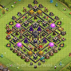 Base plan (layout), Town Hall Level 9 for trophies (defense) (#988)