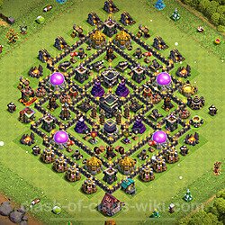 Base plan (layout), Town Hall Level 9 for trophies (defense) (#988)