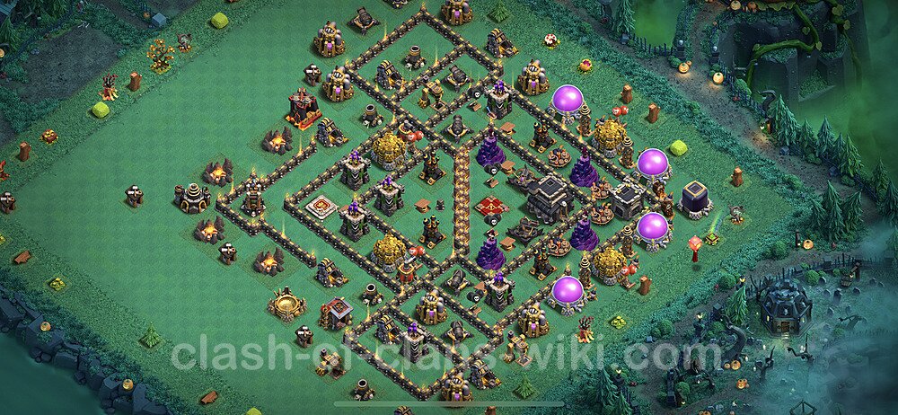 Anti Everything TH9 Base Plan with Link, Copy Town Hall 9 Design 2023, #117