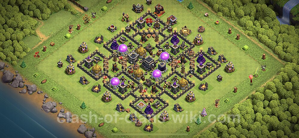 Full Upgrade TH9 Base Plan with Link, Anti Air / Dragon, Hybrid, Copy Town Hall 9 Max Levels Design 2023, #123