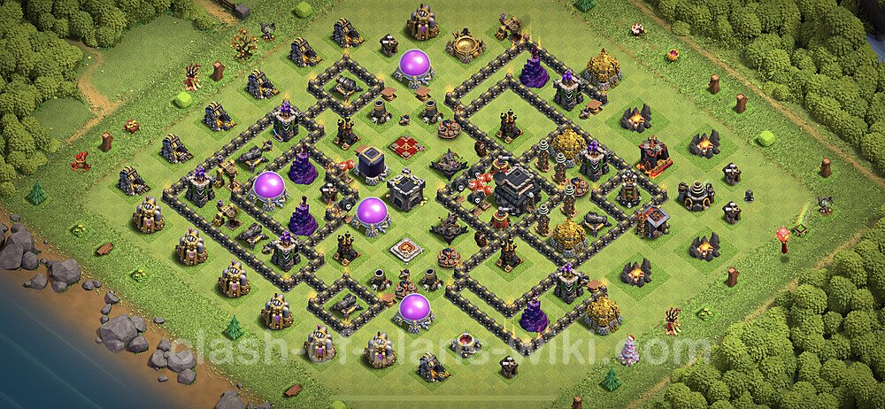 Full Upgrade TH9 Base Plan with Link, Anti Everything, Copy Town Hall 9 Max Levels Design 2023, #392