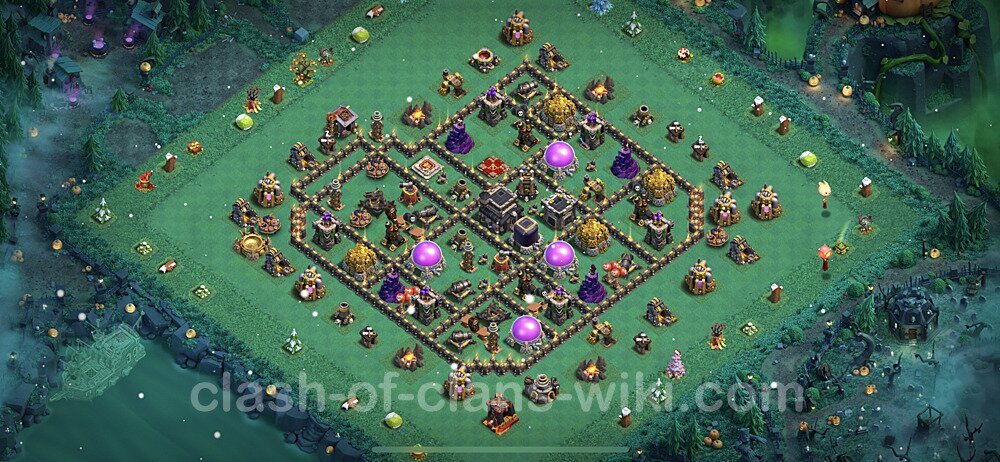Full Upgrade TH9 Base Plan with Link, Hybrid, Copy Town Hall 9 Max Levels Design 2023, #417