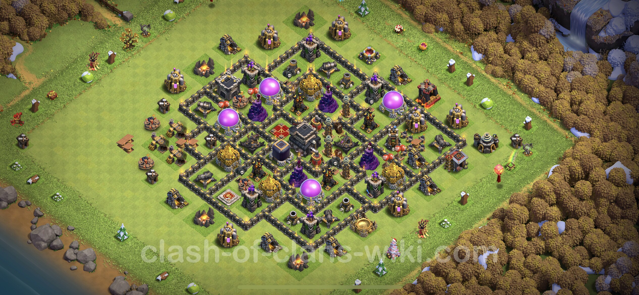 clash of clans th9 max level