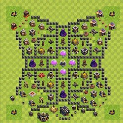 Base plan (layout), Town Hall Level 9 for farming (#101)