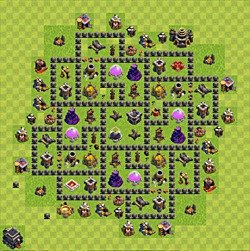 Base plan (layout), Town Hall Level 9 for farming (#103)