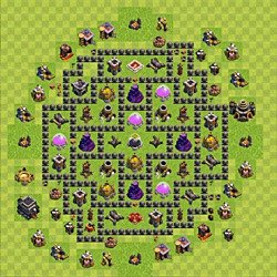 Base plan (layout), Town Hall Level 9 for farming (#105)