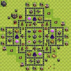 Base plan (layout), Town Hall Level 9 for farming (#107)