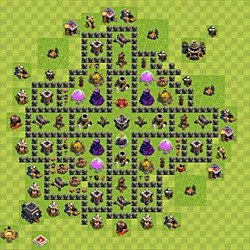Base plan (layout), Town Hall Level 9 for farming (#108)