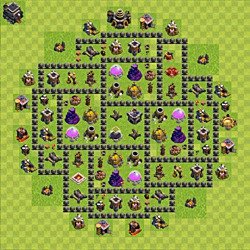 Base plan (layout), Town Hall Level 9 for farming (#109)
