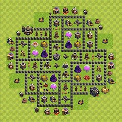 Base plan (layout), Town Hall Level 9 for farming (#110)