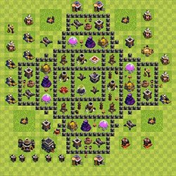 Base plan (layout), Town Hall Level 9 for farming (#113)