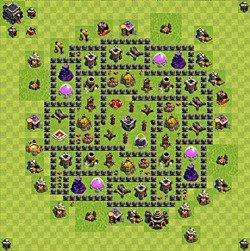 Base plan (layout), Town Hall Level 9 for farming (#114)