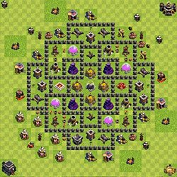 Base plan (layout), Town Hall Level 9 for farming (#116)